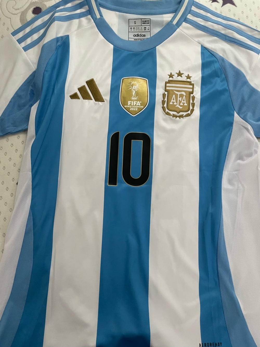 adidas Argentina Home Soccer Jersey - Light Blue & White
